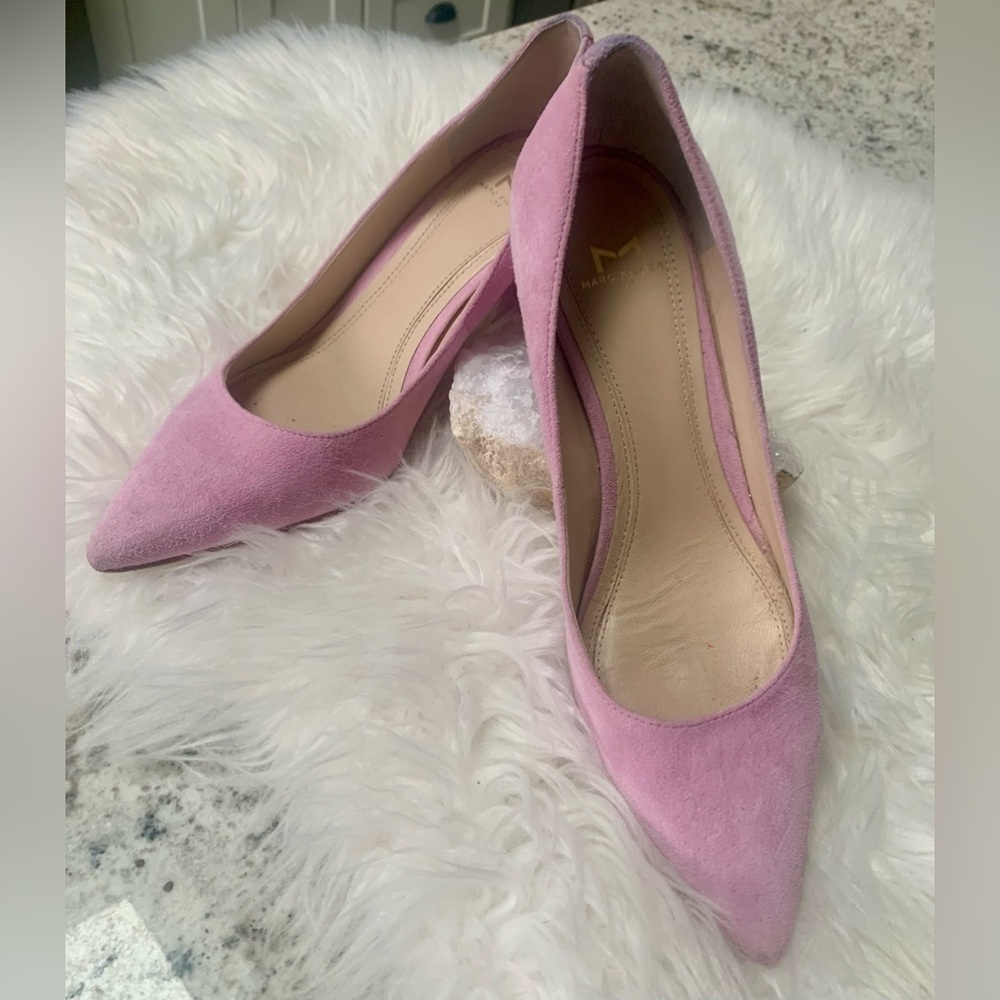 Marc Fisher Zala Pink Suede Pumps Heels